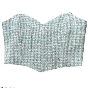 Zara tweed corset nwot